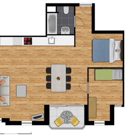 Appartement 6 personen - Suite met zeezicht