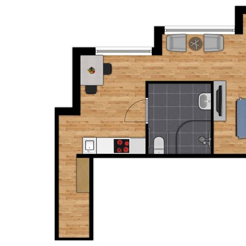 Appartement 2 personen - Toegankelijke studio
