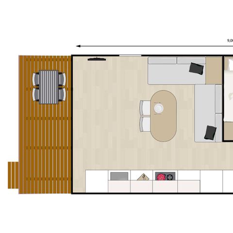 Chalet 4 personen - Tuinfluiter