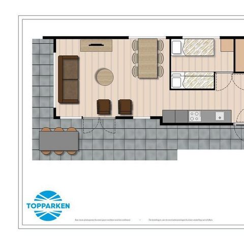 Bungalow 5 personen - Module