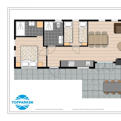 Bungalow 4 personen - Natuurlodge