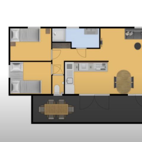 Stacaravan 5 personen - Grevelingen