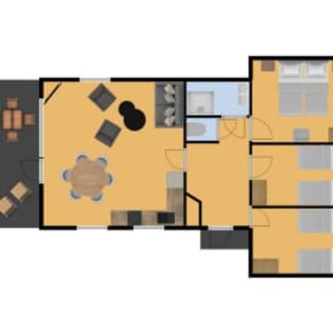 Bungalow 6 personen - De Leeuwerik