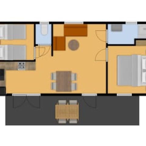Stacaravan 4 personen - de Hommel