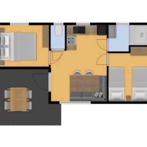 Stacaravan 2 personen - de Honingbij