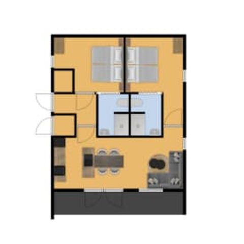 Bungalow 4 personen - Het Uilennest