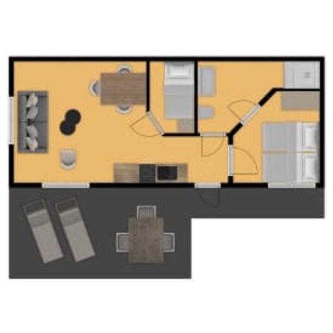 Chalet 3 personen - Dartheide