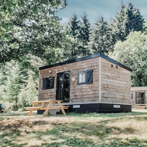Stacaravan 2 personen - Woodlodge max. 2 adults (huisdiervriendelijk)