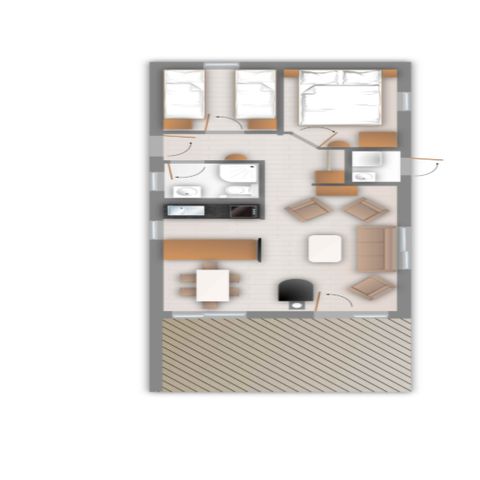 VAKANTIEHUIS 4 personen - Amazonia Huis Standaard