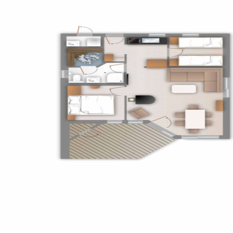 VAKANTIEHUIS 4 personen - Amazonia Huis Premium