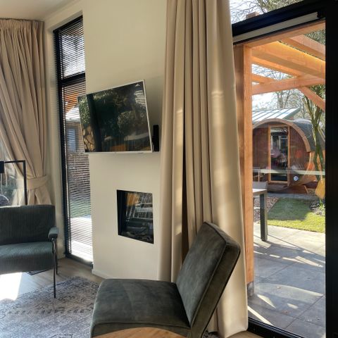 Bungalow 6 personen - Berken Lodge Eco met Hottub en Sauna