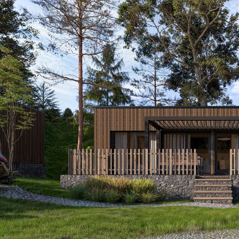 Lodge 4 personen - Panorama Lodge met hottub