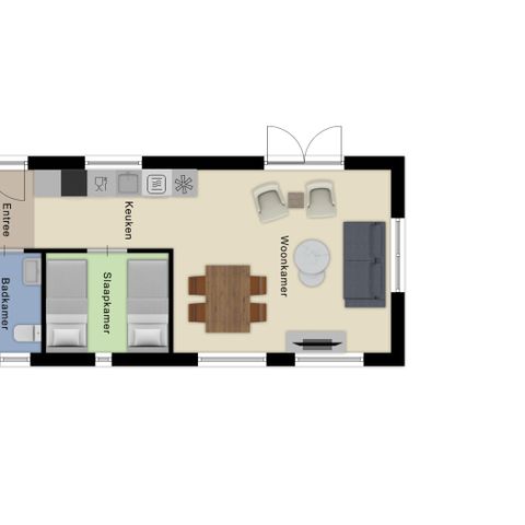 Bungalow 4 personen - Module Wood