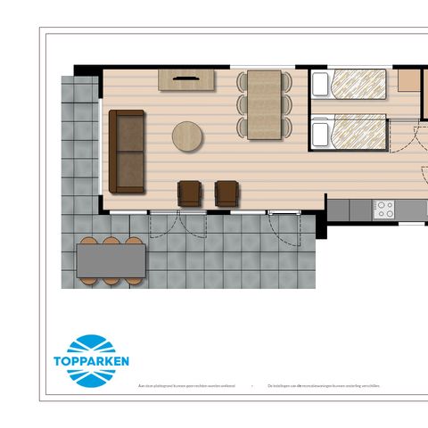 Bungalow 5 personen - Module