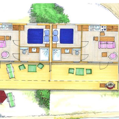 Chalet 2 personen - Forel