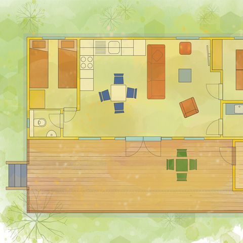 Chalet 4 personen - Zalm
