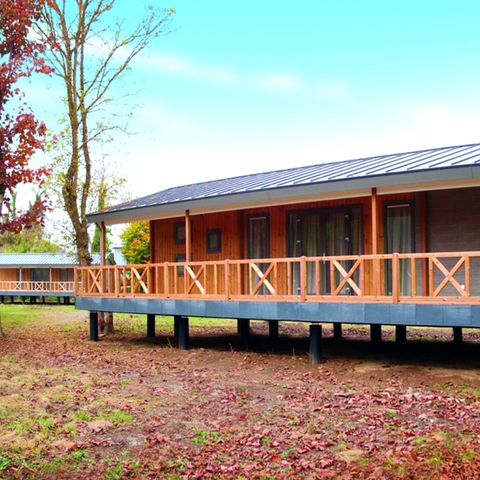 Stacaravan 4 personen - stacaravan/chalet Zalm