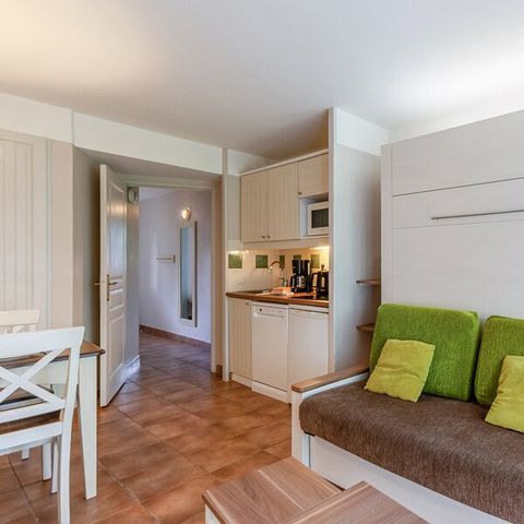 Studio 3 personen - 1 sleeping - Alcove - Terrace or balcony - Garden Level - Quartier de Hameau district