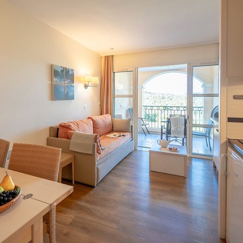Studio 4 personen - 1 slaapgedeelte - Terras