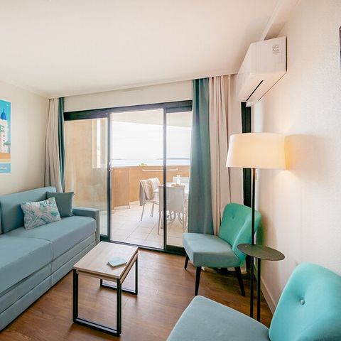 Appartement 6 personen - 1 bedroom - 1 sleeping - Alcove - Sea view - Air-conditioned - Terrace or balcony