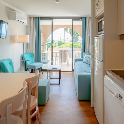 Appartement 6 personen - 1 bedroom - 1 sleeping - Alcove - Air-conditioned - Terrace or balcony