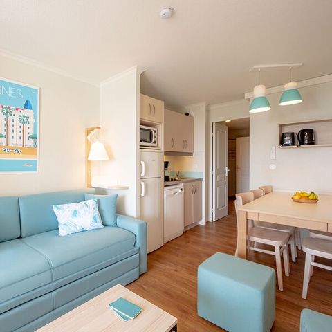 Appartement 6 personen - 1 bedroom - 1 sleeping - Alcove - Air-conditioned - Terrace or balcony