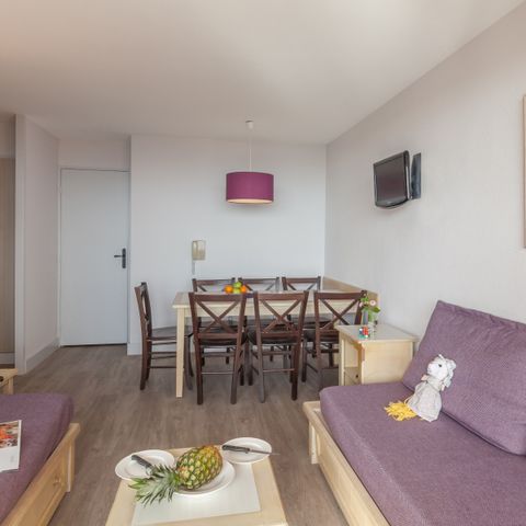 Appartement 6 personen - - 1 bedroom + 1 sleeping alcove - Terrace or balcony - Garden view