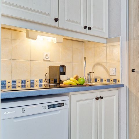 Appartement 6 personen - 1 slaapkamer + 1 slaapgedeelte - Terras of balkon - Uitzicht op de tuin