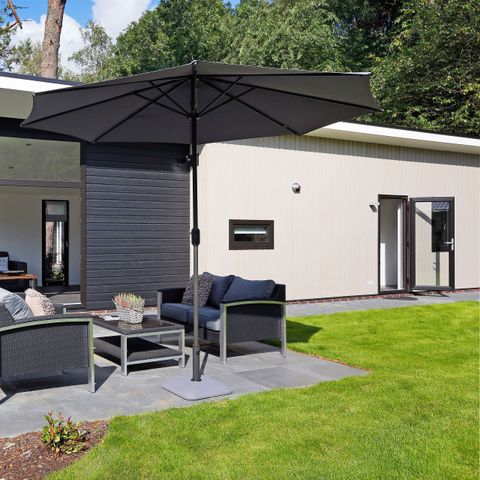 Bungalow 4 personen - Boslodge met privé sauna en hottub