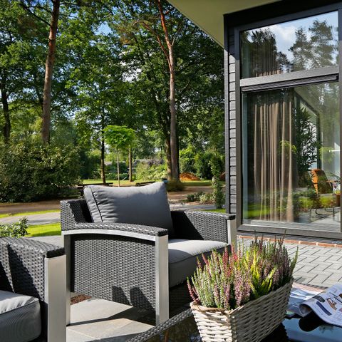 Bungalow 4 personen - Boslodge met privé sauna en hottub