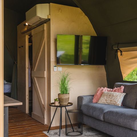 Tent 6 personen - Twentse tentsuite XL met privé sanitair (max. 2 adults)