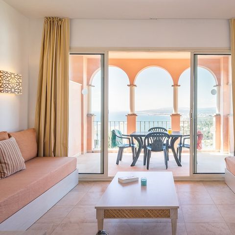Appartement 4 personen -  1 slaapkamer - balkon - uitzicht op zee