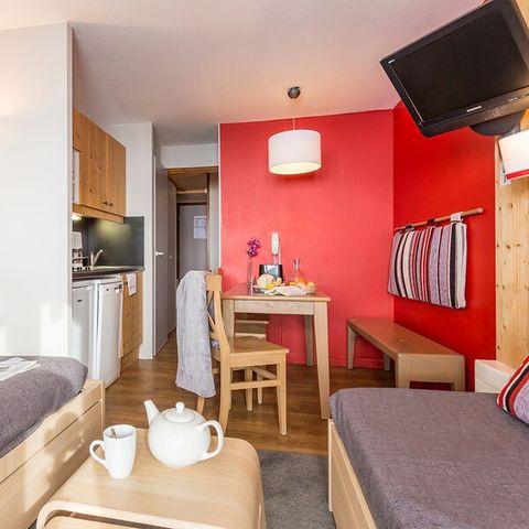 Studio 4 personen - 1 slaapgedeelte