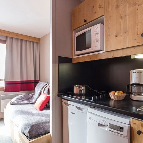 Studio 4 personen - 1 slaapgedeelte