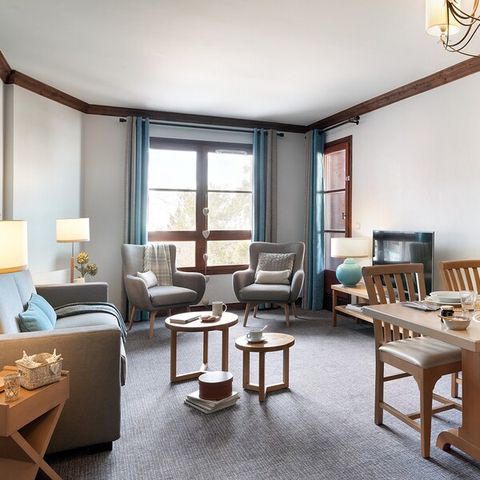 Appartement 4 personen - 1 slaapkamer - Buitenzwembad met uitzicht op de Mont Blanc