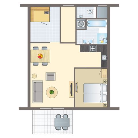 Appartement 2 personen - 2LA