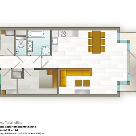 Appartement 4 personen - Met sauna