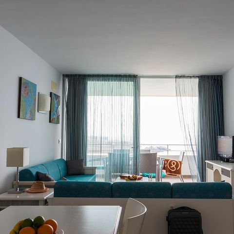 Appartement 4 personen - 1 slaapkamer - Uitzicht op het zwembad
