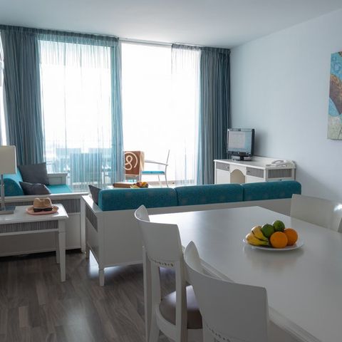 Appartement 4 personen - 1 slaapkamer - Uitzicht op het zwembad