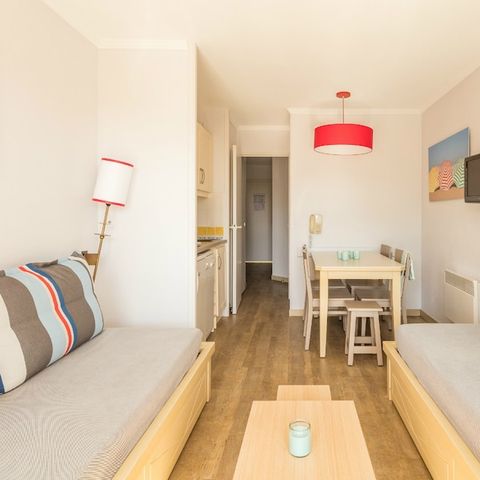Appartement 4 personen - Voor - 1 slaapkamer - Terras of balkon