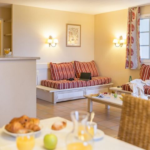 Appartement 6 personen - 1 bedroom - 1 sleeping - Alcove - Terrace or balcony - Eco