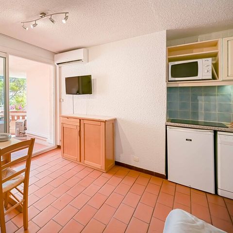 Studio 4 personen - 1 slaapgedeelte - Uitzicht op zee