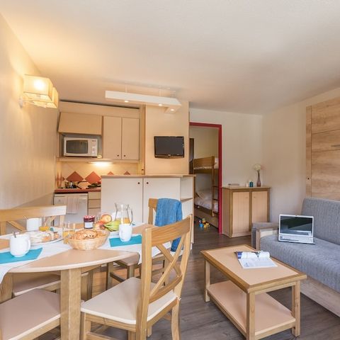Studio 4 personen - 1 slaapgedeelte