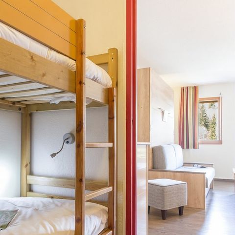 Studio 4 personen - 1 slaapgedeelte