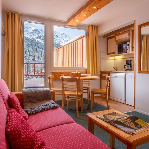 Studio 4 personen - Studio 4 personen - 1 slaapgedeelte - Uitzicht op de vallei - Balkon