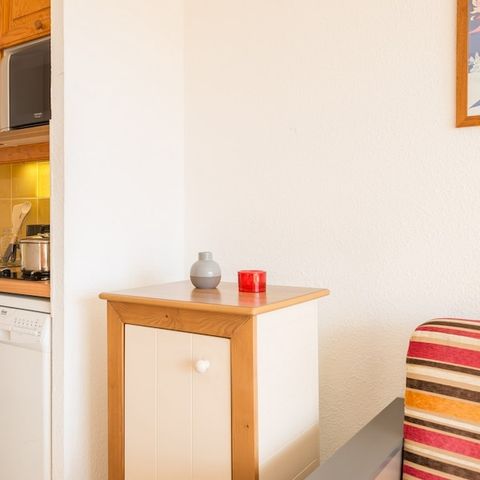 Studio 4 personen - 1 slaapgedeelte - Vrij uitzicht op de bergen