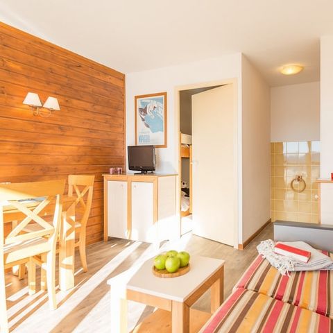 Studio 4 personen - 1 slaapgedeelte - Vrij uitzicht op de bergen
