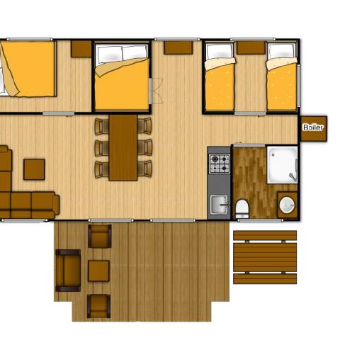 LODGE 8 personen - Glamping