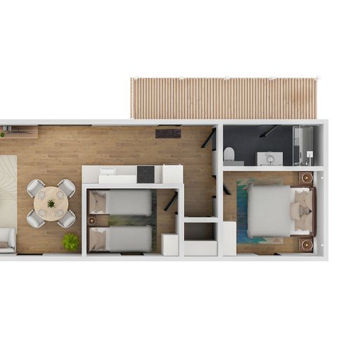 Bungalow 2 personen - Water Cube