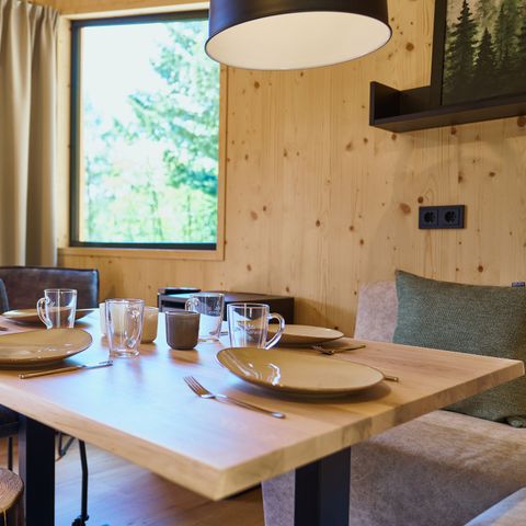 Accommodatie 4 personen - Luxe boomhut met glijbaan
